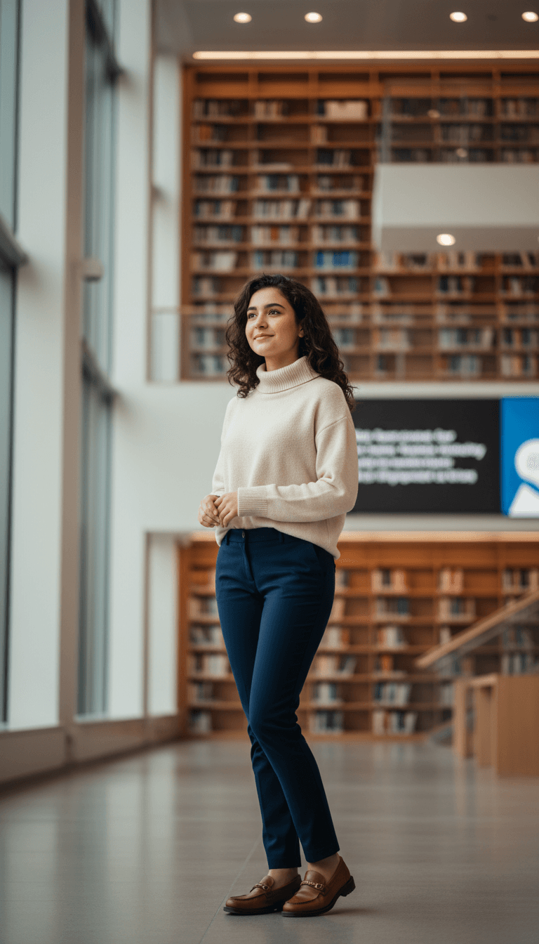 Sophia Calvo smiling in a bright, confident pose